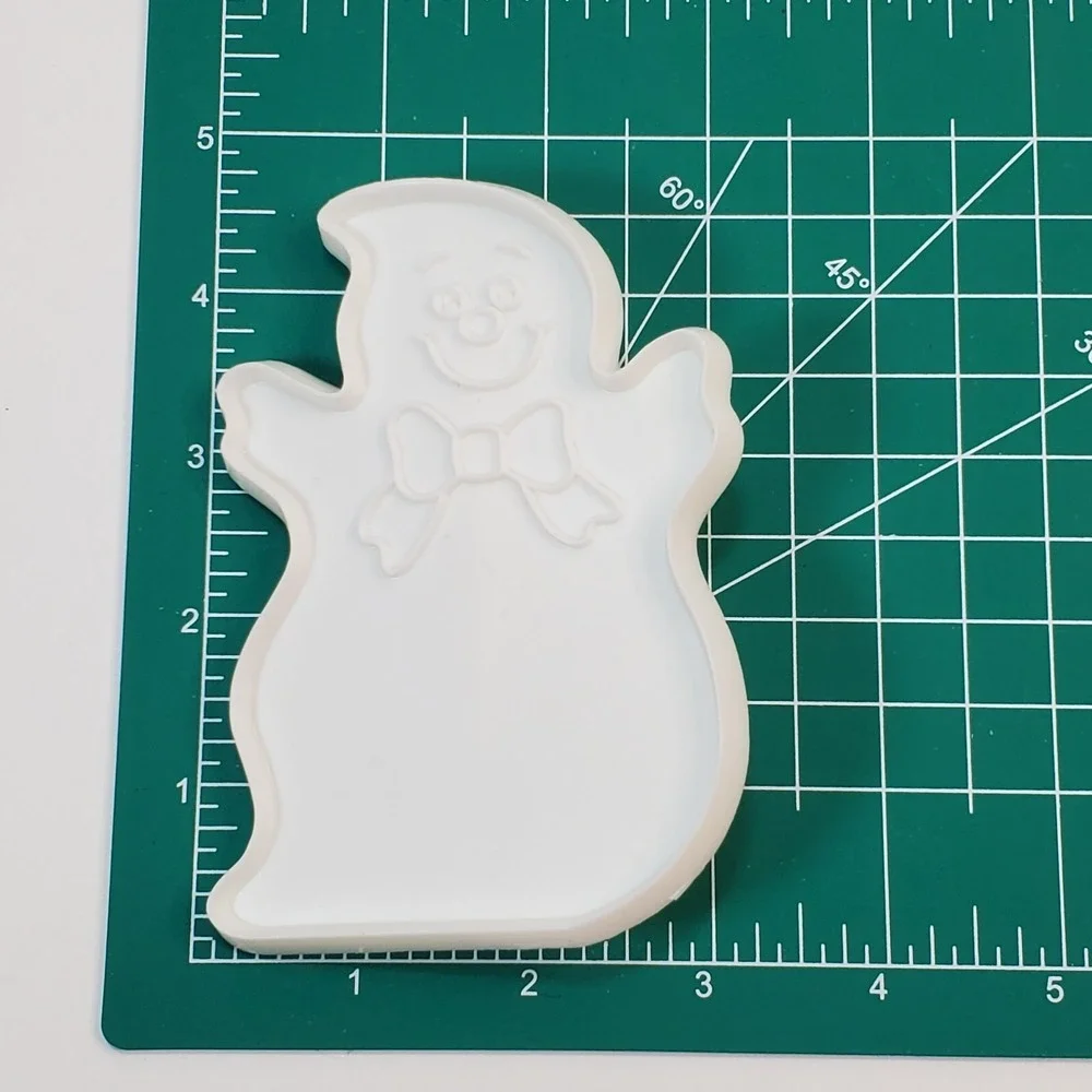 Vtg Current Inc Plastic White Ghost Black Bat Halloween Cookie Cutters Taiwan